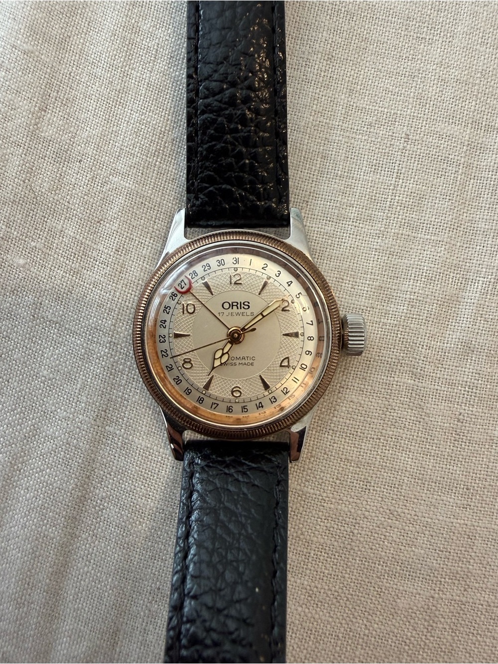 Oris 7400b Crown Pointer Watch